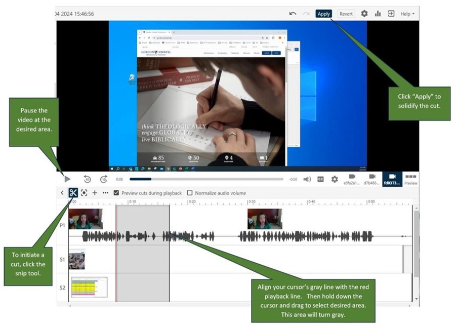 recording software screen with internet browser on the top half of screen and recording track screen on the bottom half of screenshot